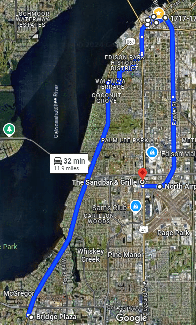 Fed Up Parade Fort Myers Convoy Map